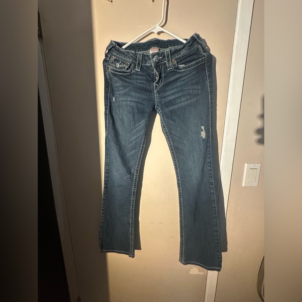 True Religion Dark Blue Flare Jeans